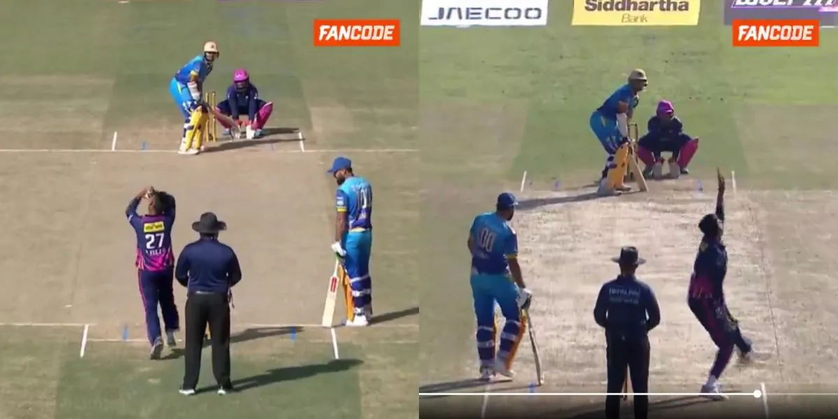 Gulshan Jha in the Nepal Premier League (Source: @FanCode APP)