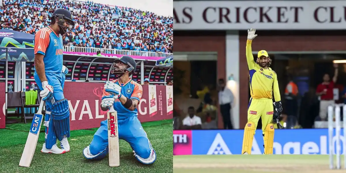 Virat Kohli, Rohit Sharma and MS Dhoni [Source: @iamsrk17__, @mufaddal_vohra/x.com]