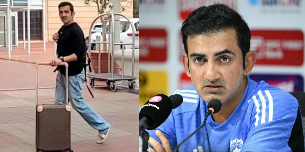 Gautam Gambhir arrives in Adelaide on December 3 [Source: @CricCrazyJohns/X.com]