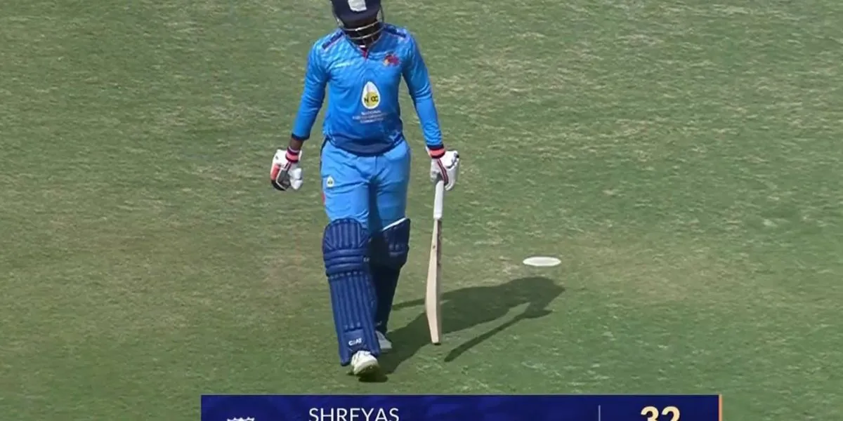 Iyer failed Vs Services [Source: @Saabir_Saabu01/X.Com]