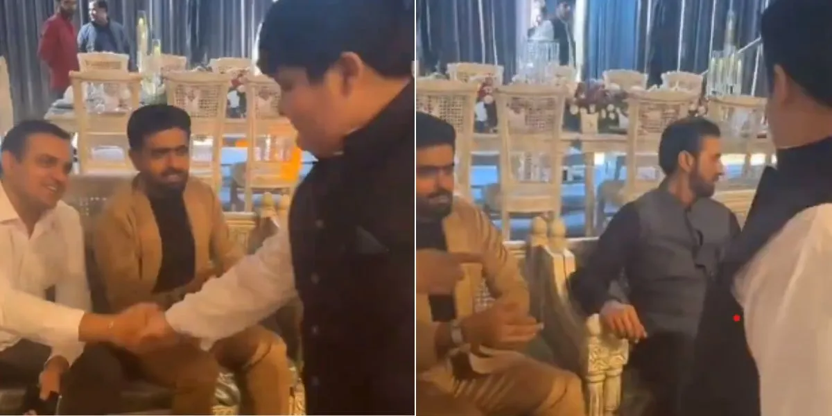 Babar Azam was supposedly ignored by a kid [Source: @ahtashamriaz22/x.com]