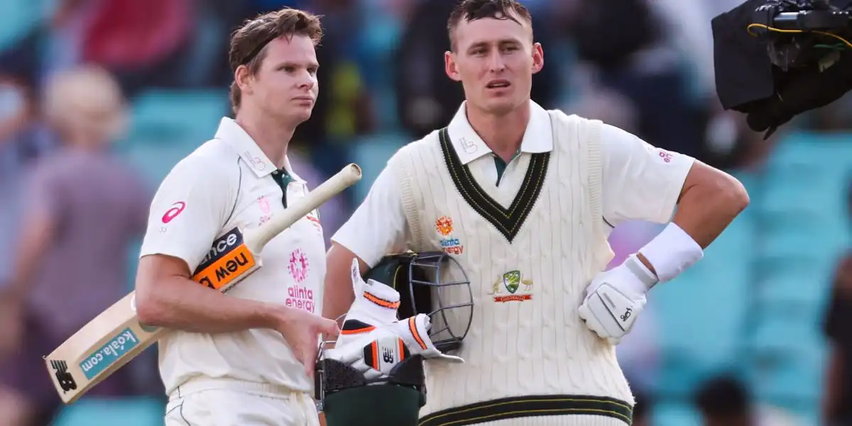 Steve Smith And Labuschagne together in a Test match (Source:@ICC/X.com)