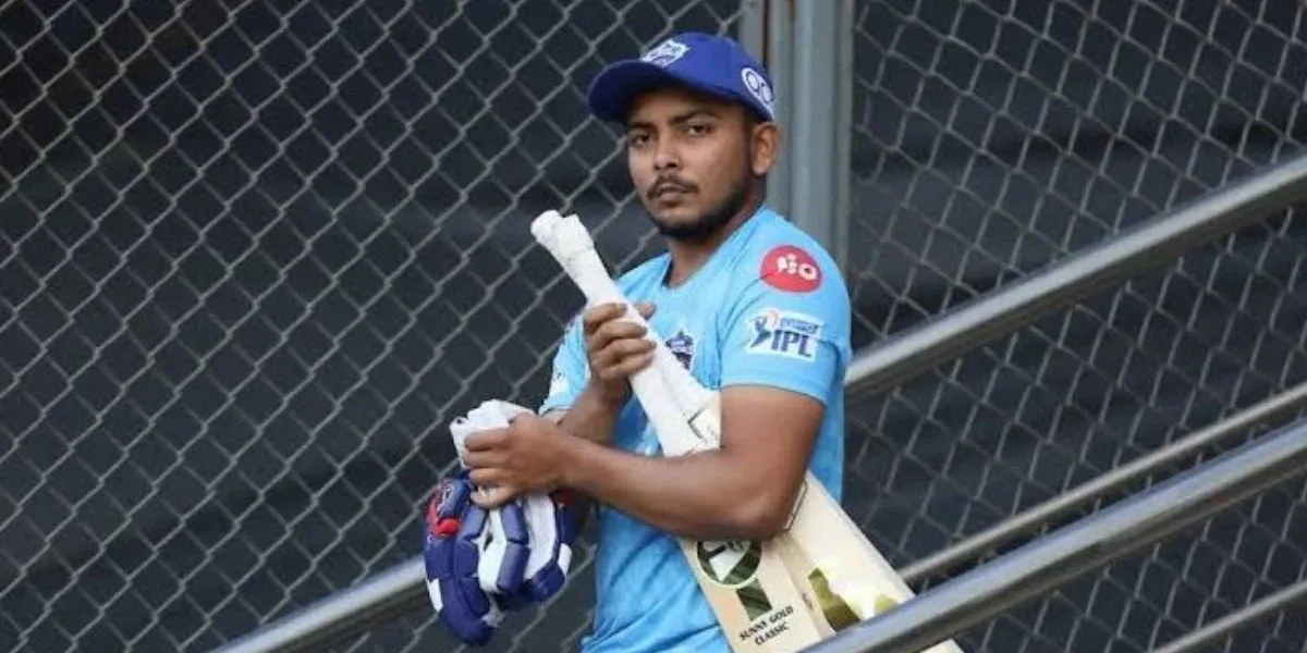 Prithvi Shaw in IPL (Source: @IAmAarav8/x.com)
