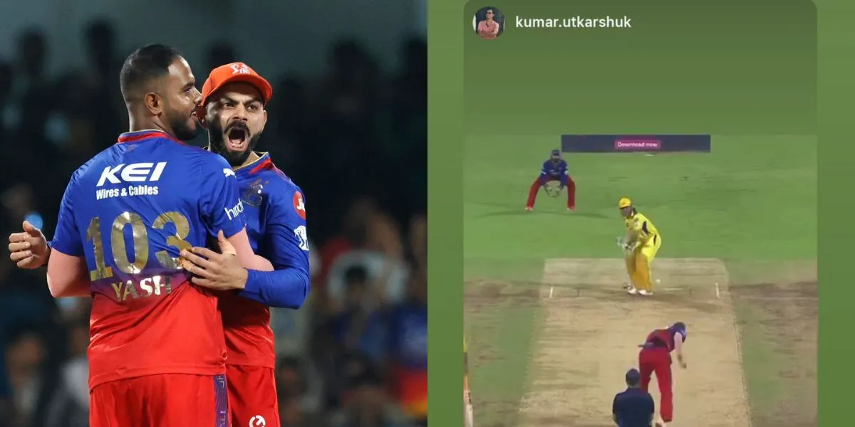 Yash Dayal shared MS Dhoni's dismissal video [Source: @YashDayal15/X,Instagram]