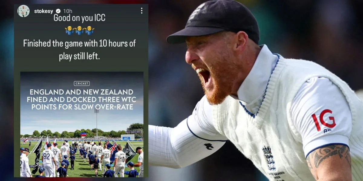 Stokes lashes out at ICC for penalising England [Source: @mufaddal_vohra/X.com]