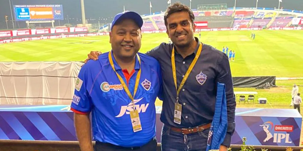 Delhi Capitals owners Kiran Kumar Grandhi and Parth Jindal [Source: @DelhiCapitals/x.com]