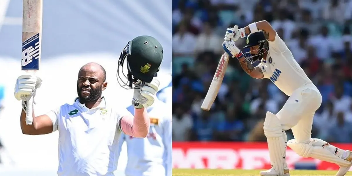 Temba Bavuma and Virat Kohli - (Source:@Johns/X.com)
