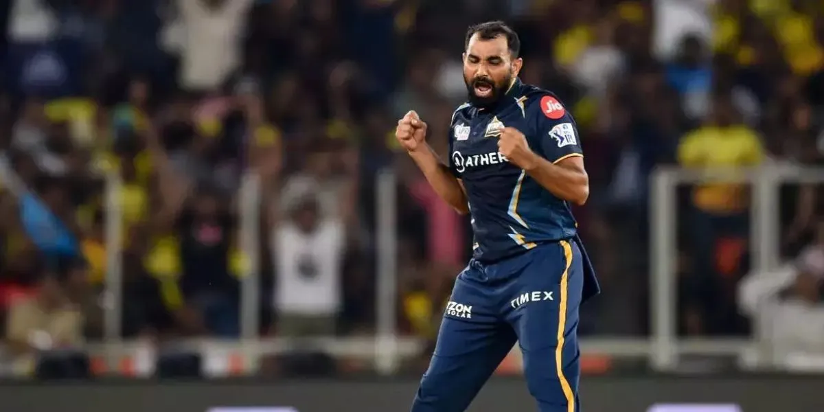 Mohammed Shami playing for GT (Source:@CricCrazyJohns,x.com)