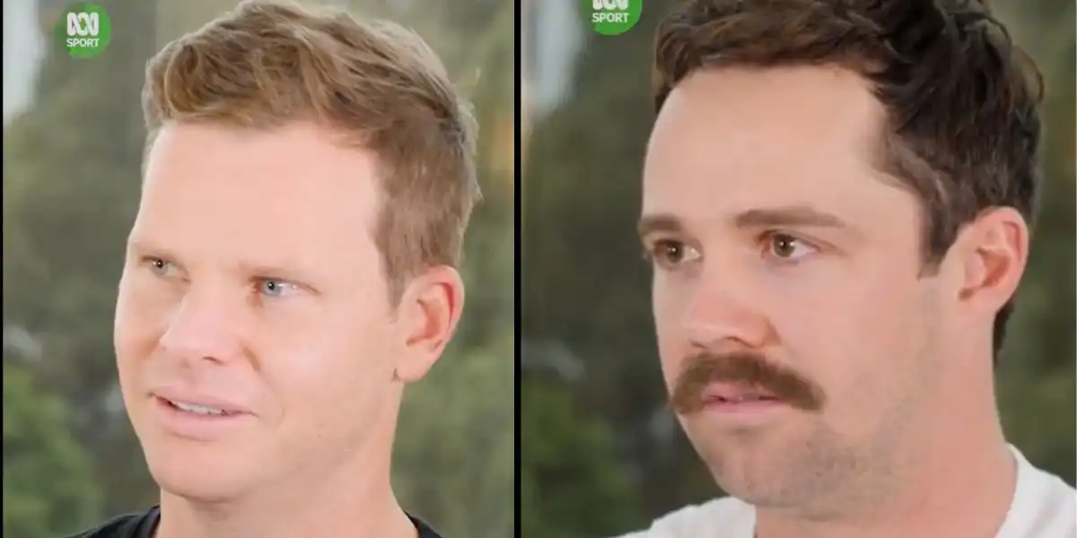 Steve Smith and Travis Head [Source: screengrab@abcsport]