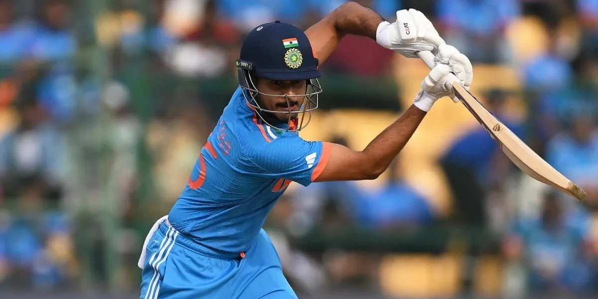 Shreyas Iyer played a fearless knock against the Kiwis in 2023 WC Semi-Final [Source: @ShreyasIyer15/X.com]