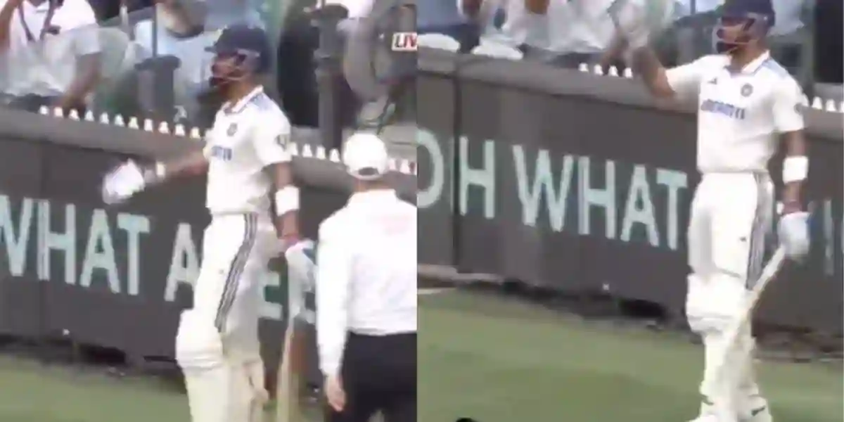 Virat Kohli had to go back after KL Rahul survived the scare (Source: @AkshatOM10/X.com)