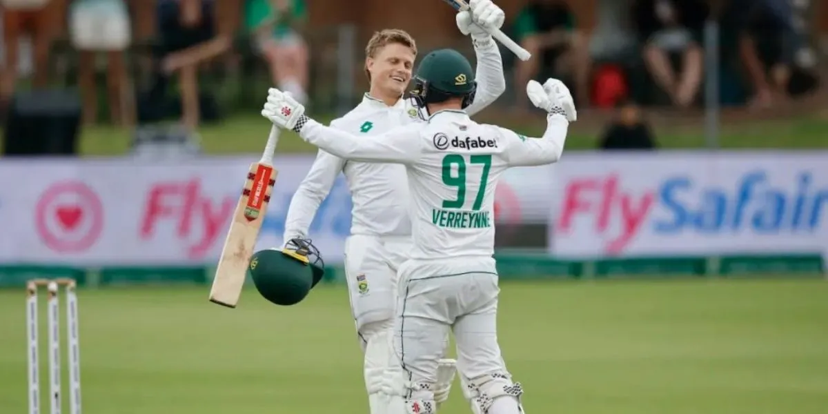 Kyle Verreynne and Ryan Rickelton smashes tons against Sri Lanka [Source: @_mkverma/X.com]