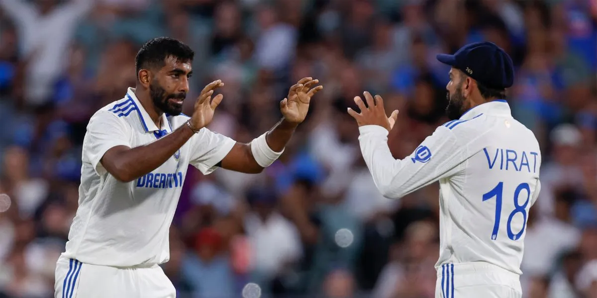 Jasprit Bumrah celebrates his 50th Test wicket of 2024. [Source: AP]