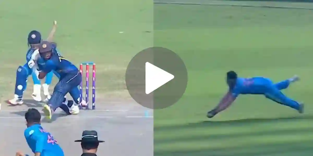 [Watch] Nikhil Kumar's Unreal Diving Catch Sends Off Sri Lanka Captain In U-19 Asia Cup