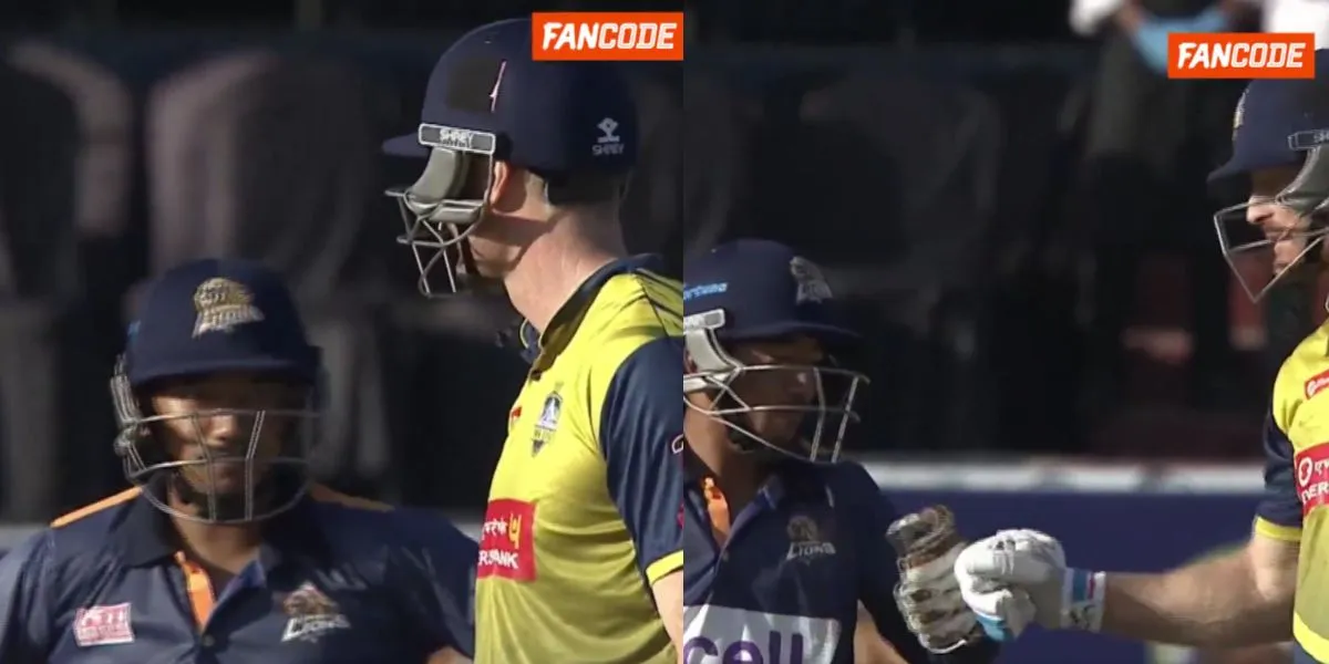 Arjun Saud and Martin Guptill (Source: @FanCode/x.com)