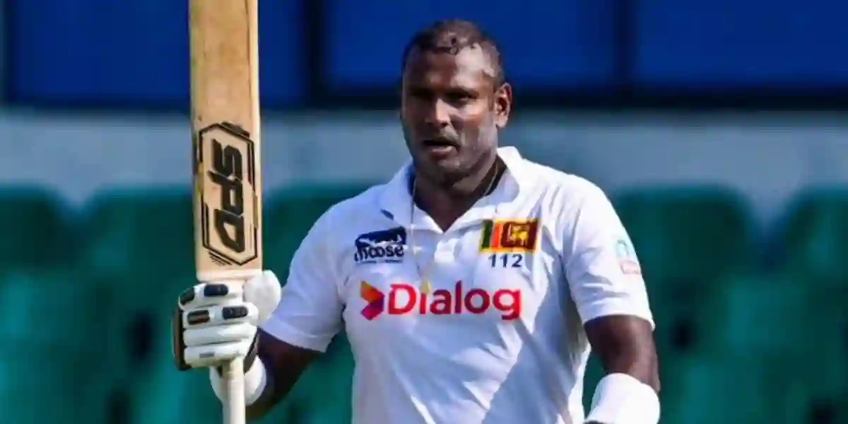 Angelo Mathews hit the 8000 run milestone in Test cricket [Source: @CricCrazyJohns/x.com]