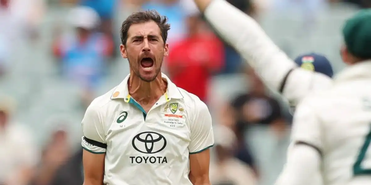 Mitchell Starc against India [Source: @ShamimSports/X.com]
