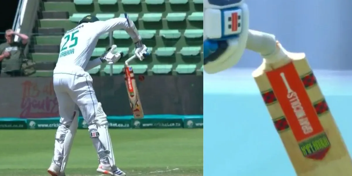 Lahiru Kumara's fiery delivery broke Rabada's bat [Source: @FoxCricket/X.com]
