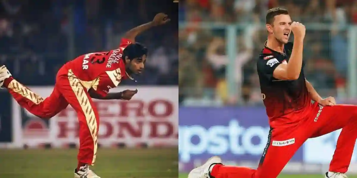 Bhuvi and Hazlewood will play for RCB in IPL 2025 (Source: @ImTanujSingh,@RcbianOfficial/X.com)