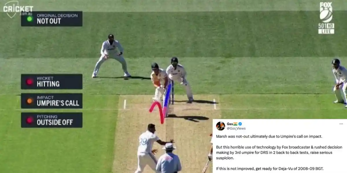 'Horrible Use Of Technology...': Mitchell Marsh’s LBW Escape Sparks Twitter Outrage