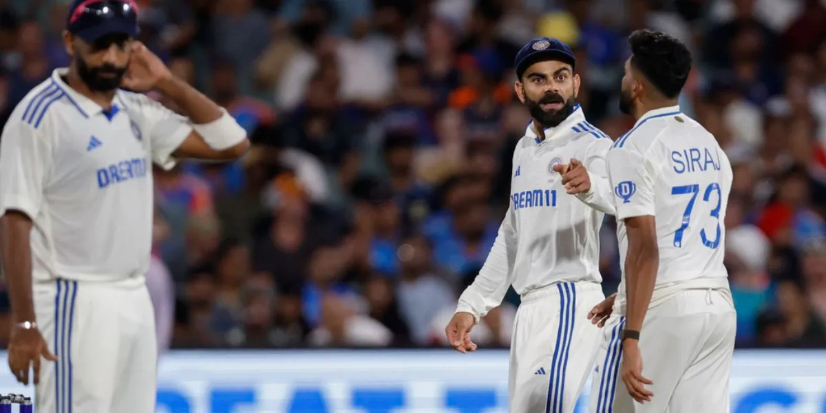 India and Australia on Day 2 (Source:@AP)