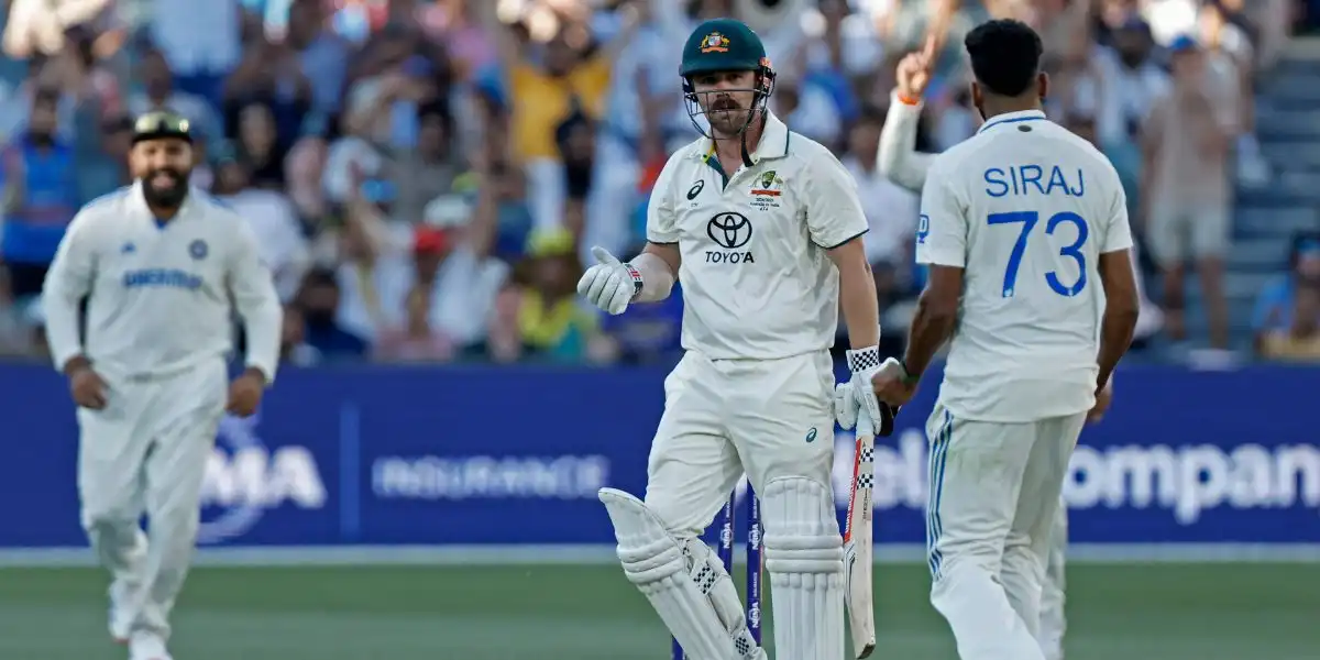 Mohammed Siraj and Travis Head had a epic face-off [Source: AP]