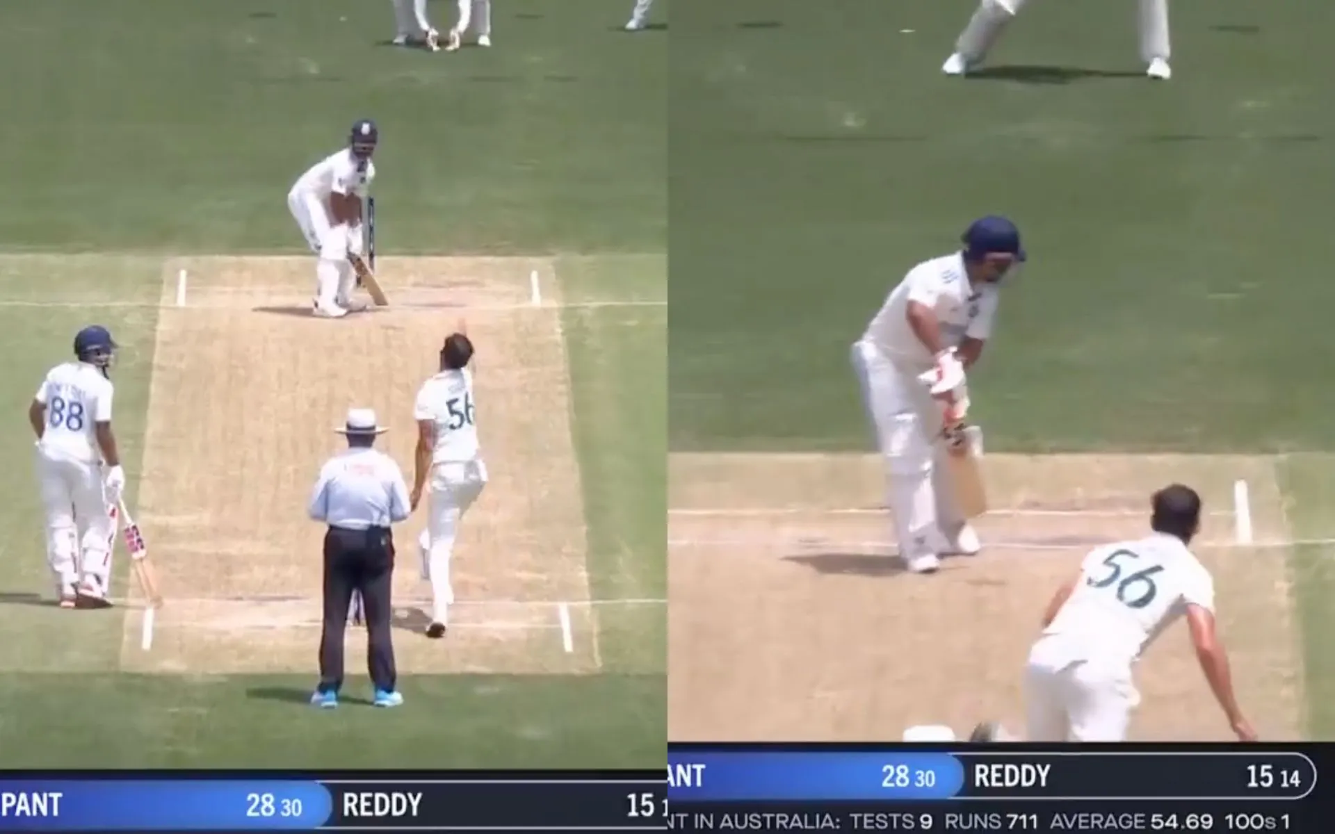 Rishabh Pant was dismissed by Starc [Source: @cricketcomau/X]