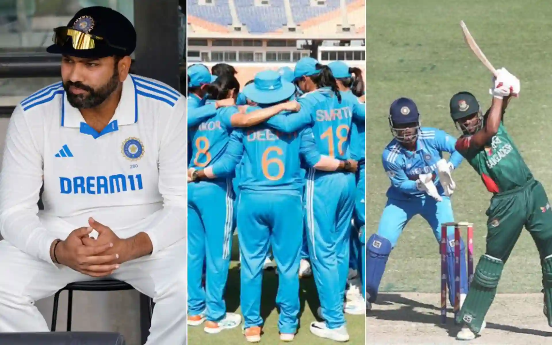 Team India suffered triple heartbreak [Source: AP, @BCCIWomen, @BCBtigers/x.com]