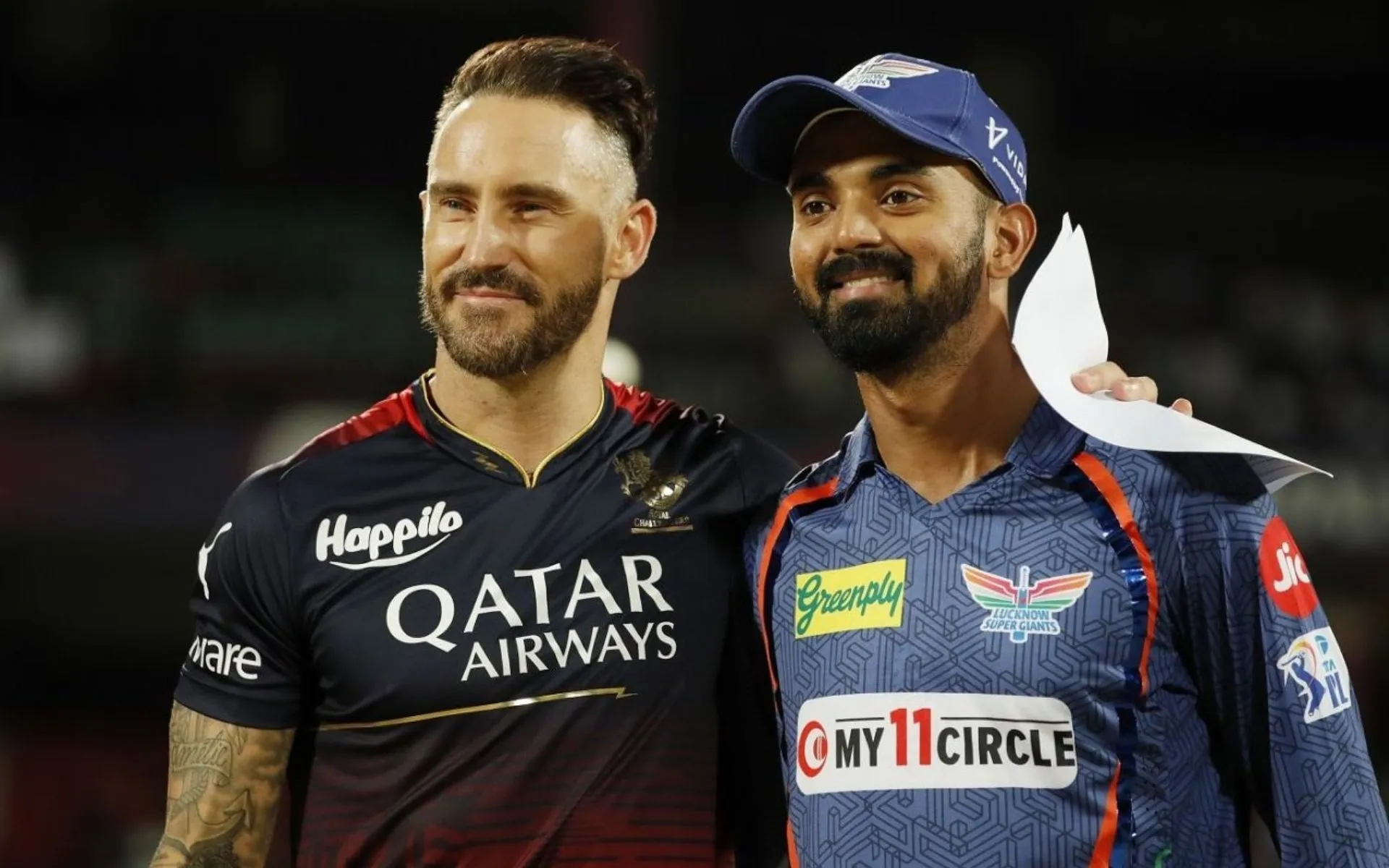 Faf Du Plessis and KL Rahul - (Source:@Johns/X.com)