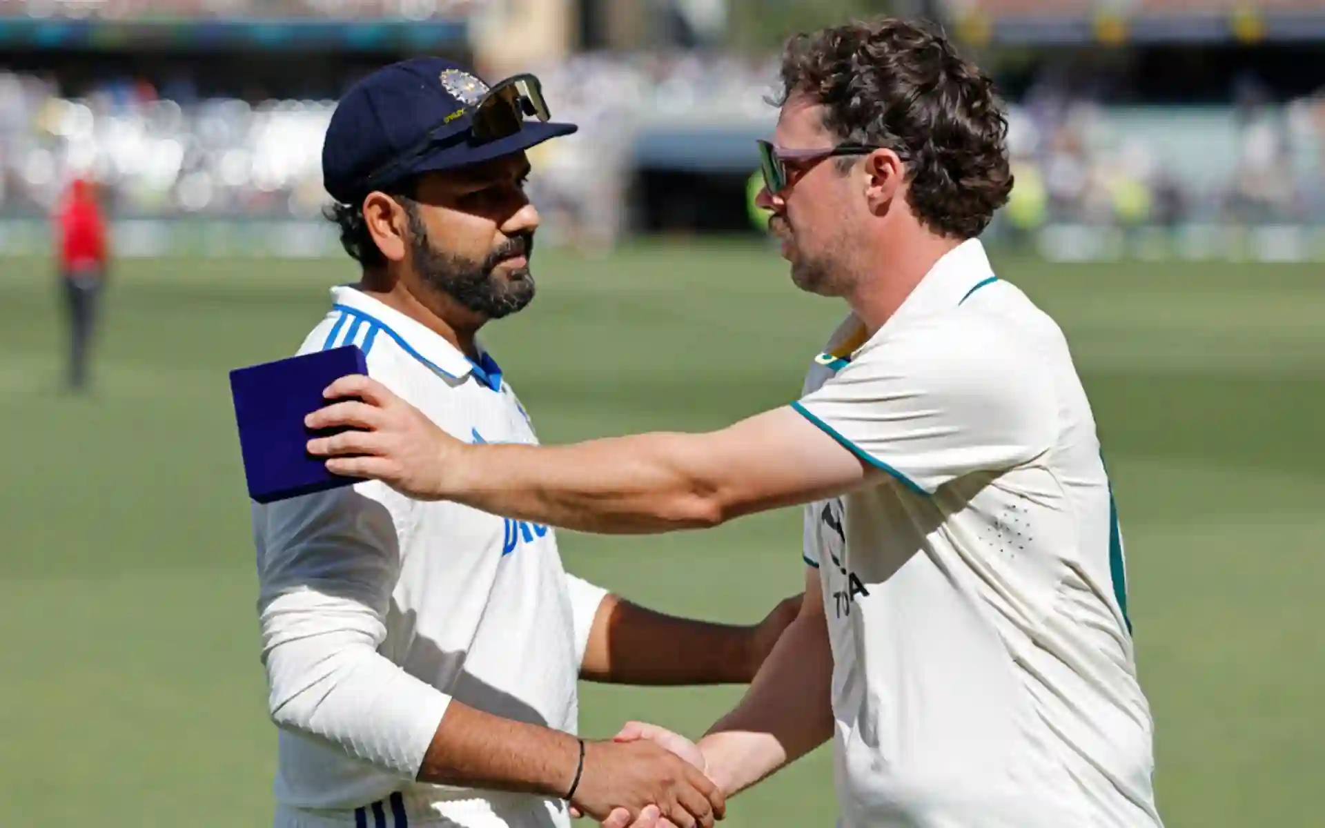 Rohit and Travis Head after the Adelaide Test [Source: AP Photos]