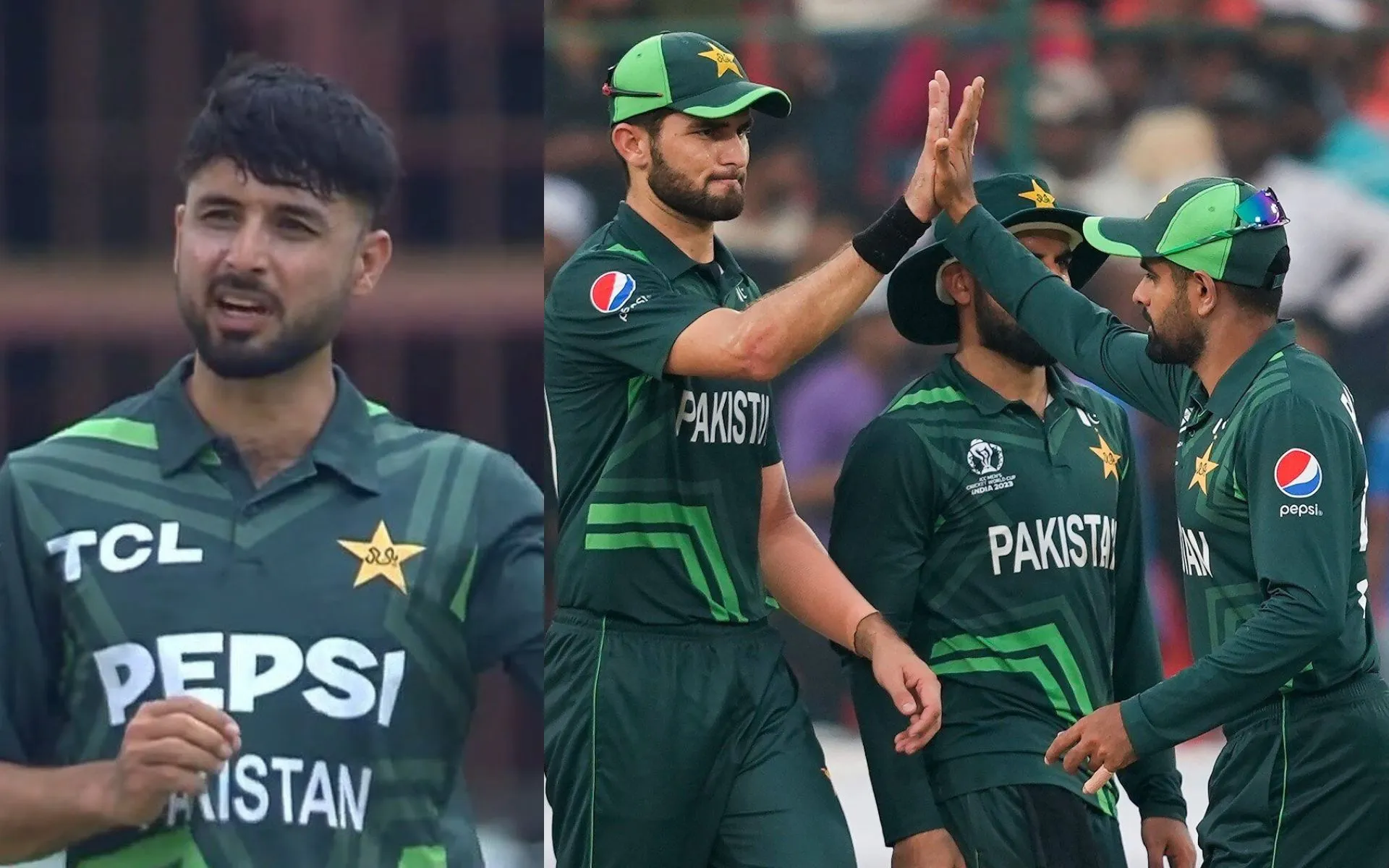 Abrar Ahmed and Babar Azam [Source: @cricketpakcompk, @babarazam258/x.com]