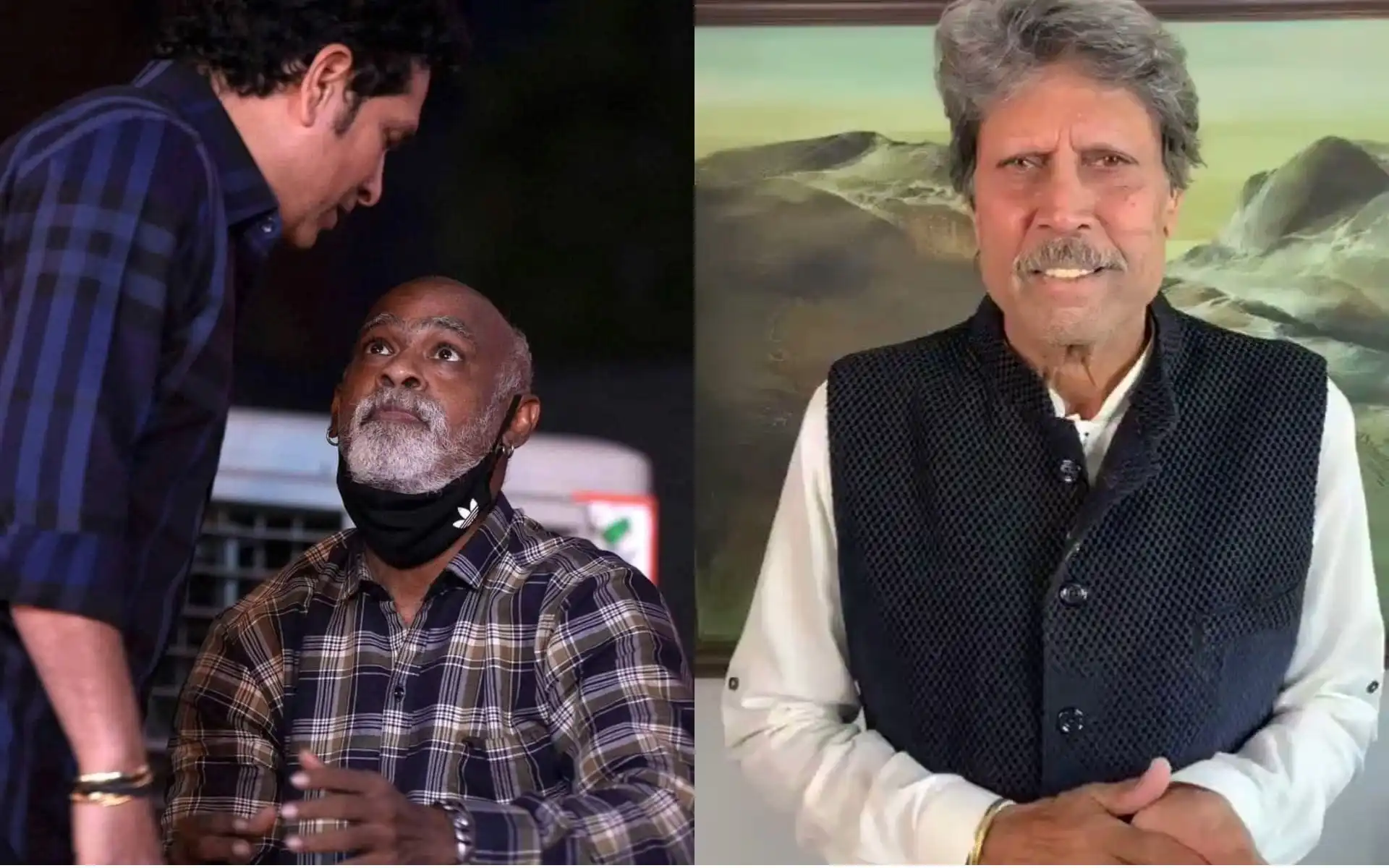 Kapil Dev reacts to Vinod Kambli's viral video [Source: @Iam_neel, @therealkapildev/X.com]