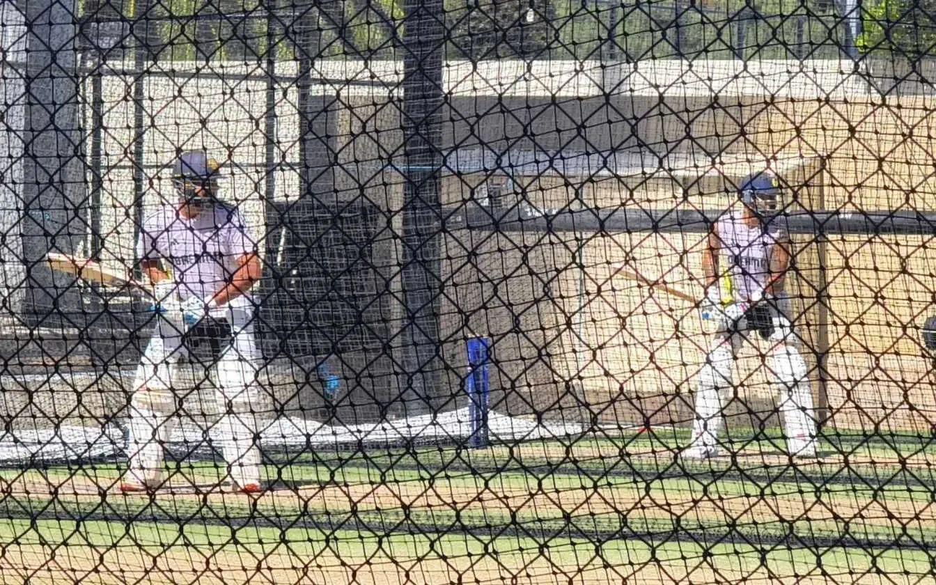 Virat Kohli and Rohit Sharma hit the net at Adelaide [Source: @CricSubhayan/X.com]