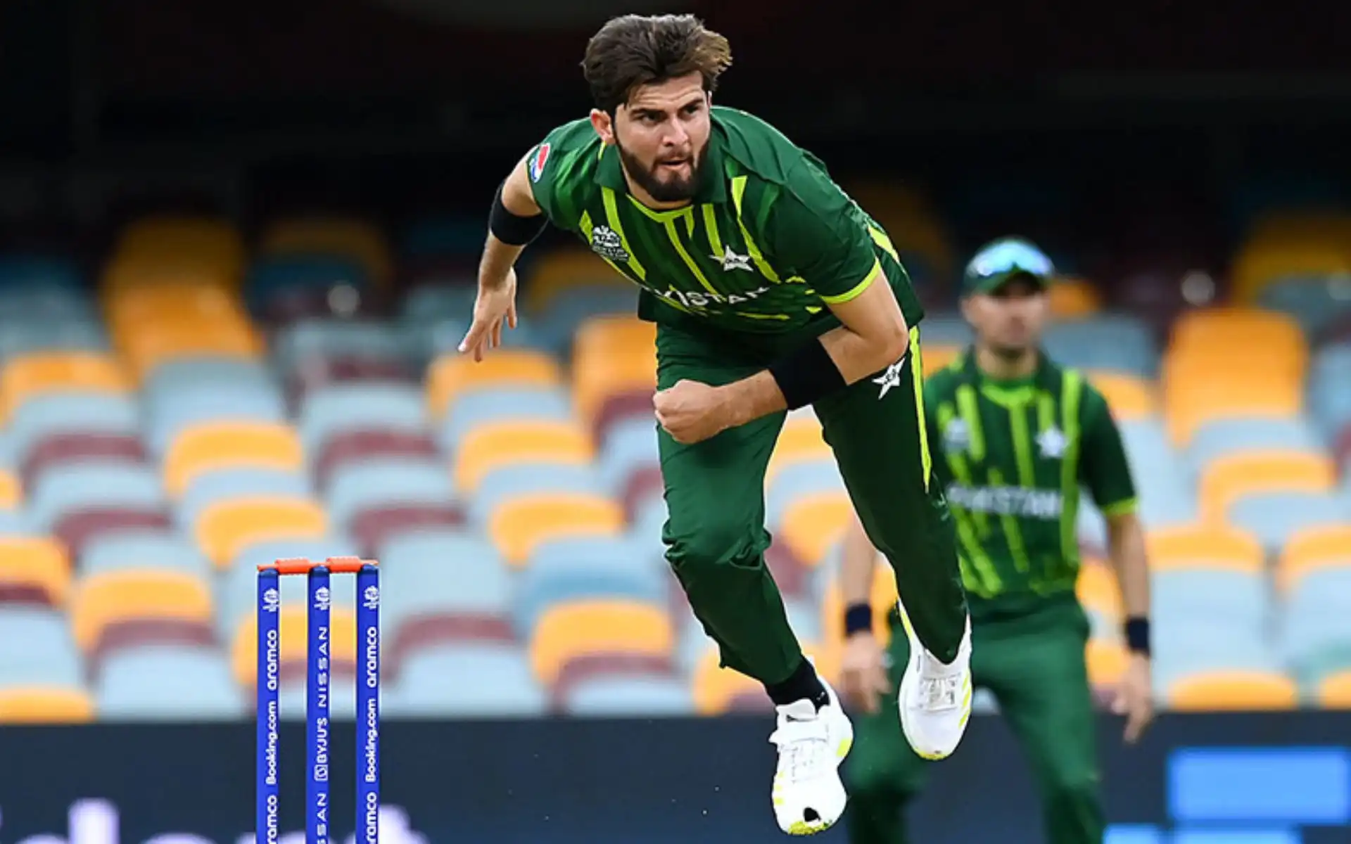 Pakistan's Shaheen Shah Afridi in action (Source: @cricketpakcompk/X.com)