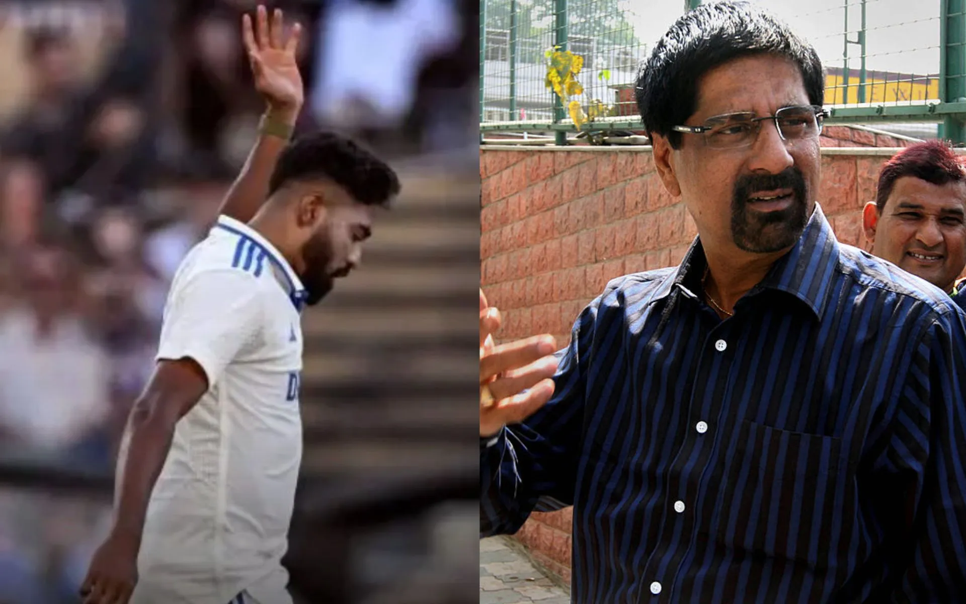 Kris Srikkanth heavily criticized Siraj for his behaviour at Adelaide [Source: @mid_day/X.com]