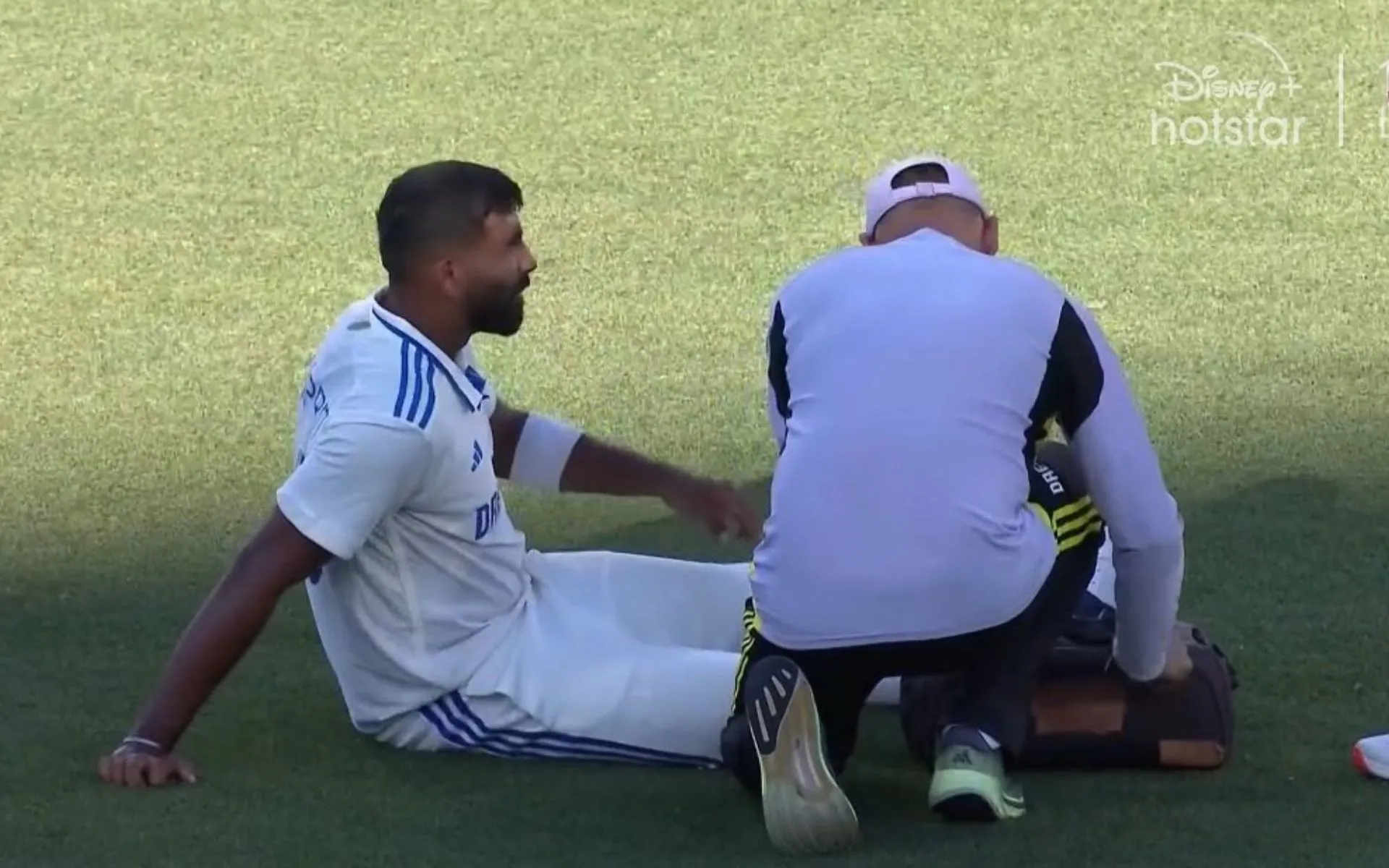 Bumrah's Injury in Adelaide Test (Source: @abbas_Shaz/x.com)