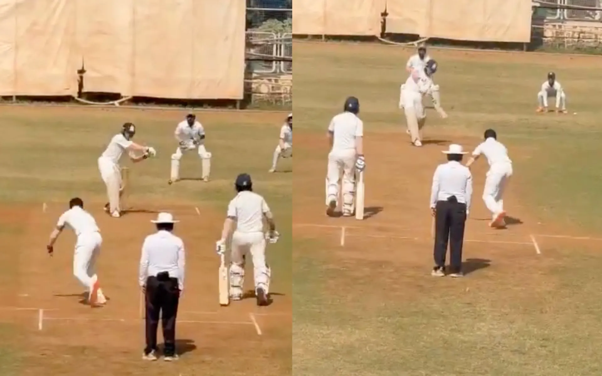 Abhishek Sharma on fire in Times Shield (Source:@CricCrazyJohns/X.com)