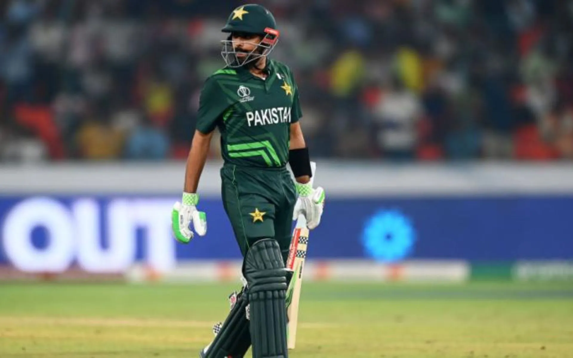 Babar was dismissed for duck [Source: @sujeetsuman1991/X.Com]
