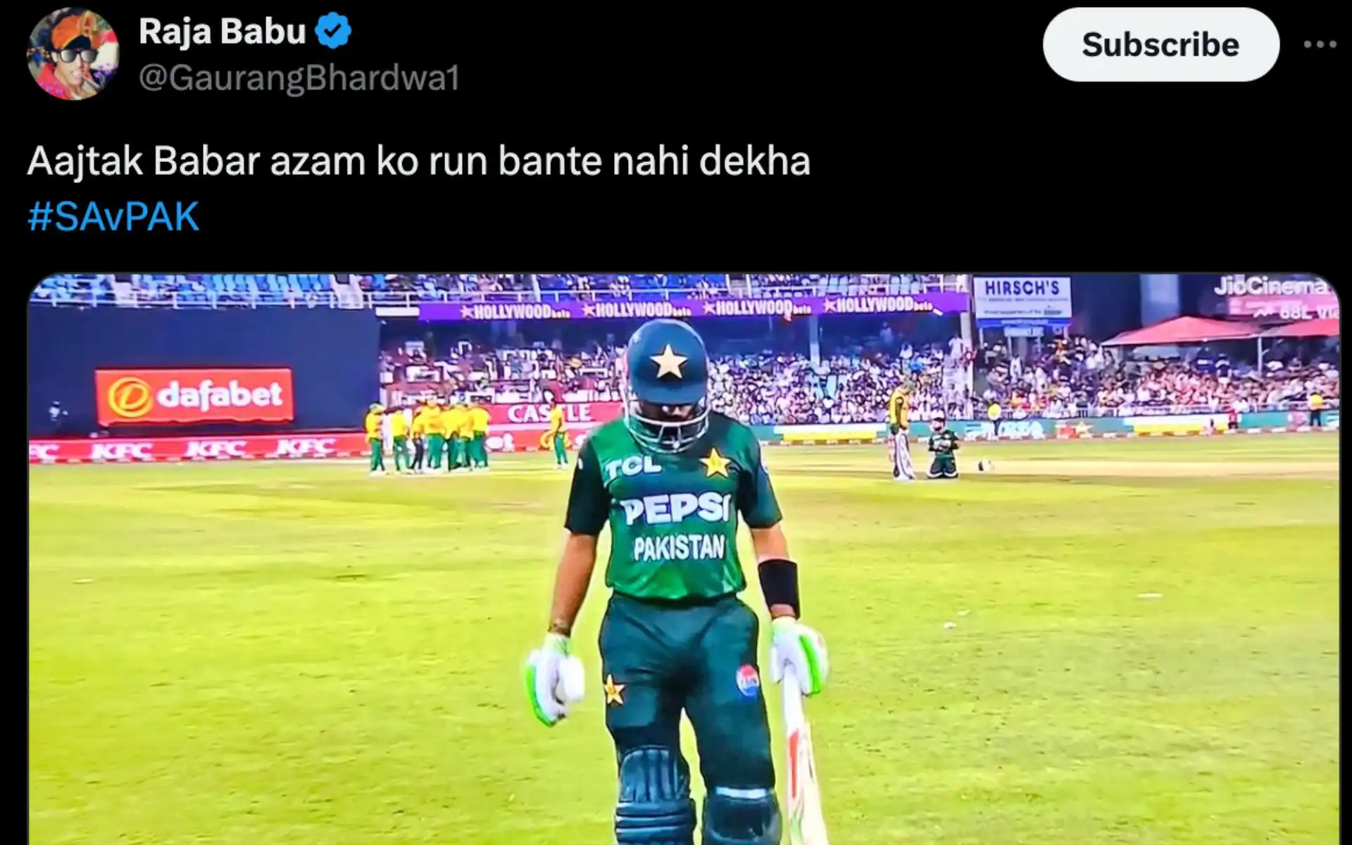 'Babar Azam Is Beyond Finished' - Fans Deliver Angry Verdict On Babar's 4-Ball Duck vs SA