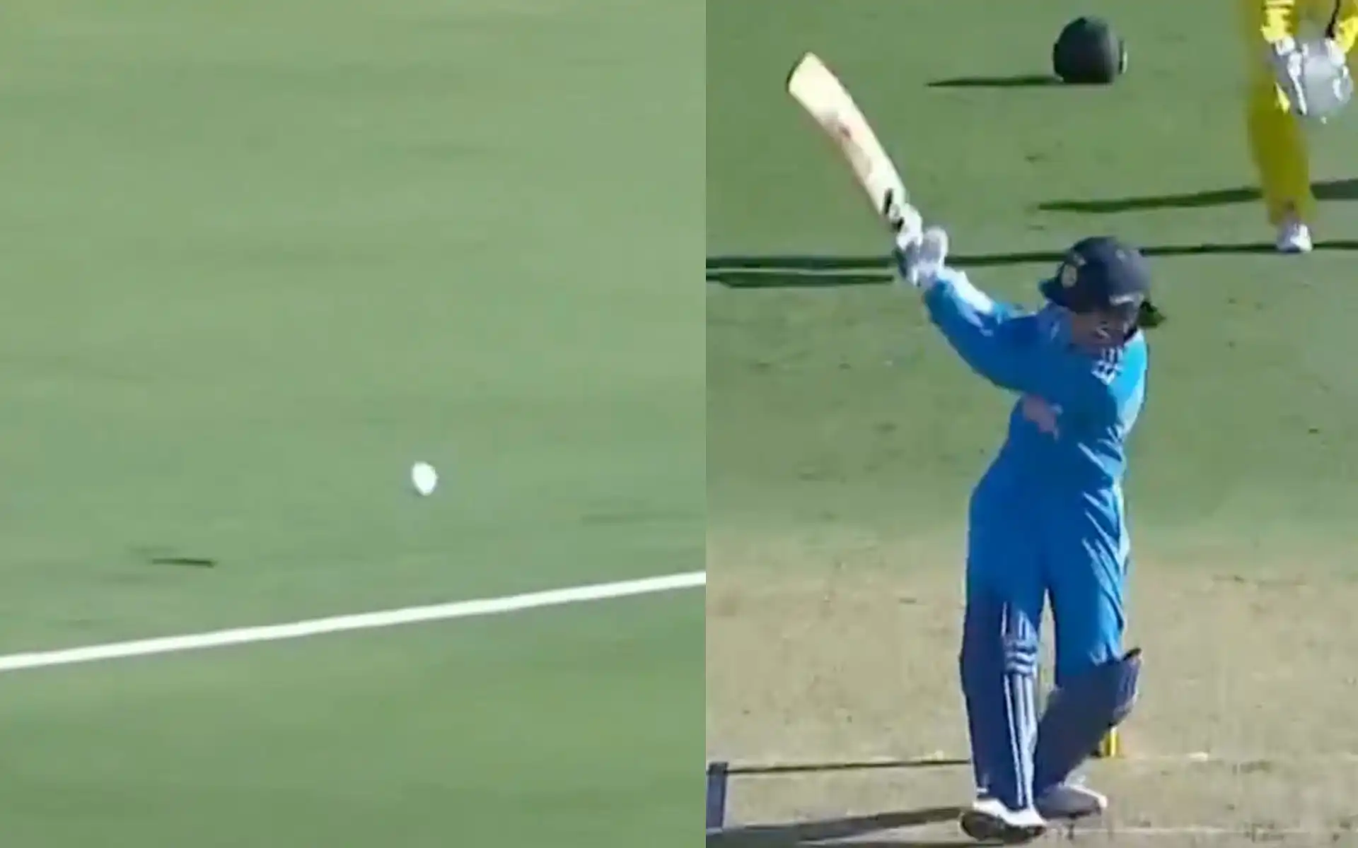 Smriti Mandhana brings up her half-century in style [Source: Screen grab from @gavaskar_theman/x.com]