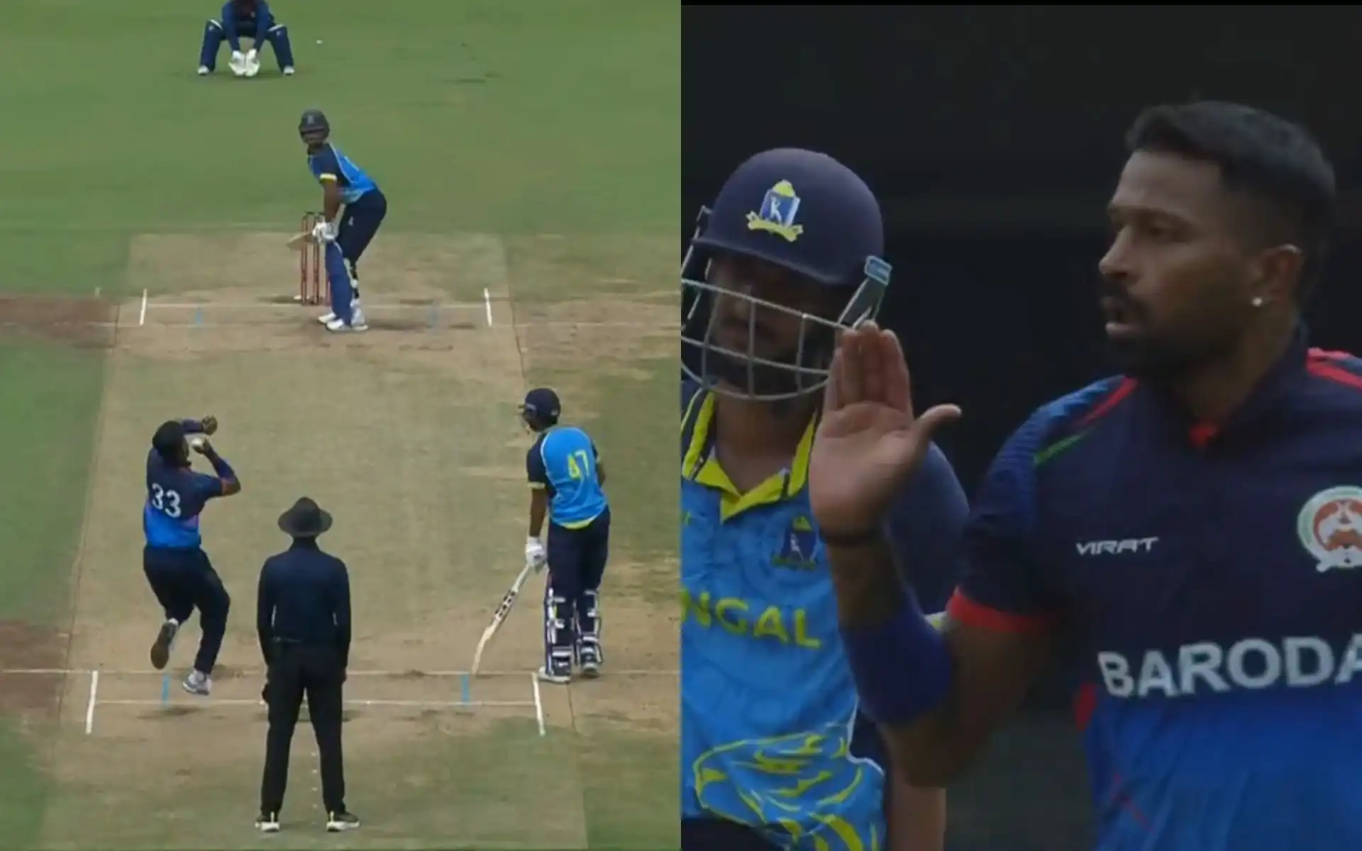 Hardik Pandya's 'Bye Bye' Gesture (Source: @jiocinema/x.com)
