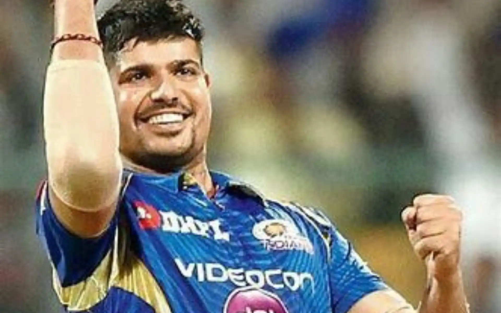 Karn Sharma playing for Mumbai Indians [Source: @Shebas_10dulkar/x.com]
