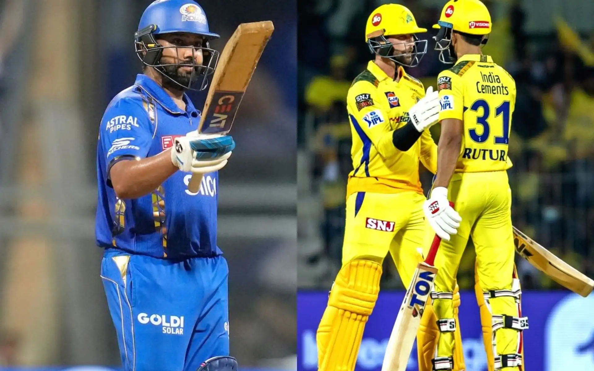 Rohit Sharma and Ruturaj Gaikwad-Devon Conway [Source: @CricCrazyJohns, @ShuhidAufridi/x.com]