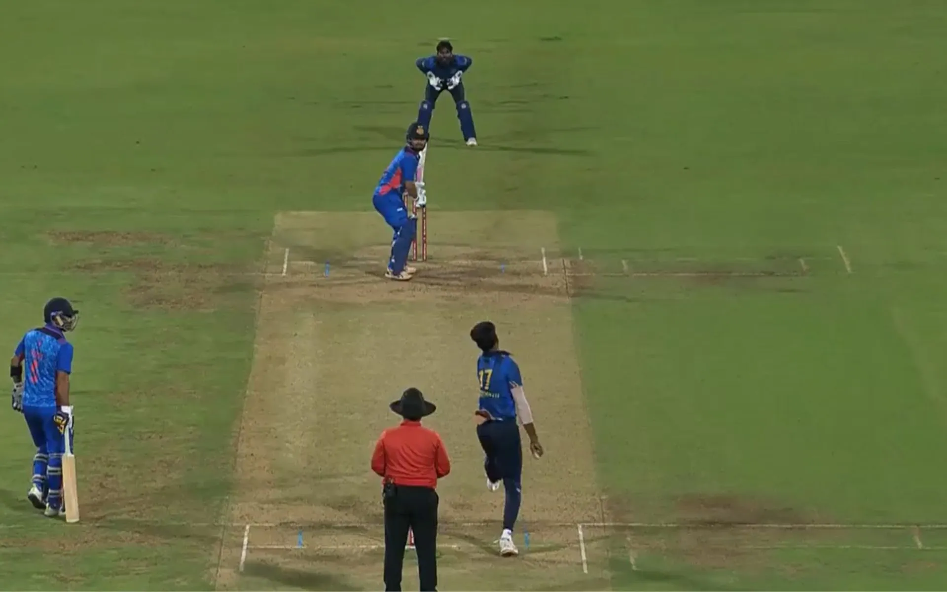 Rinku Singh bats vs Andhra. [Source: @BCCIdomestic/X]