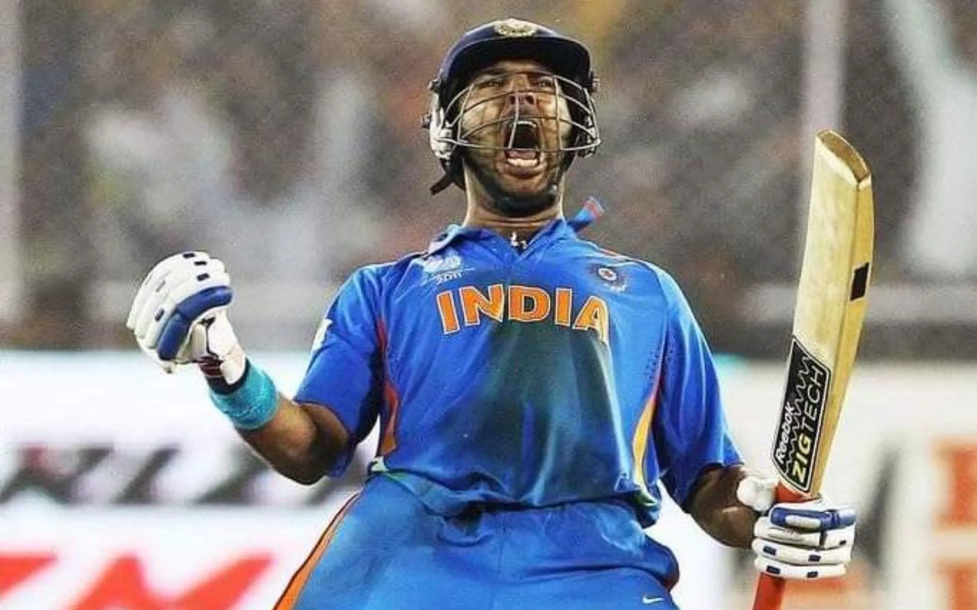 Yuvraj Singh during IND vs AUS 2011 World Cup match (Source:@SHassaan1589/X.com)