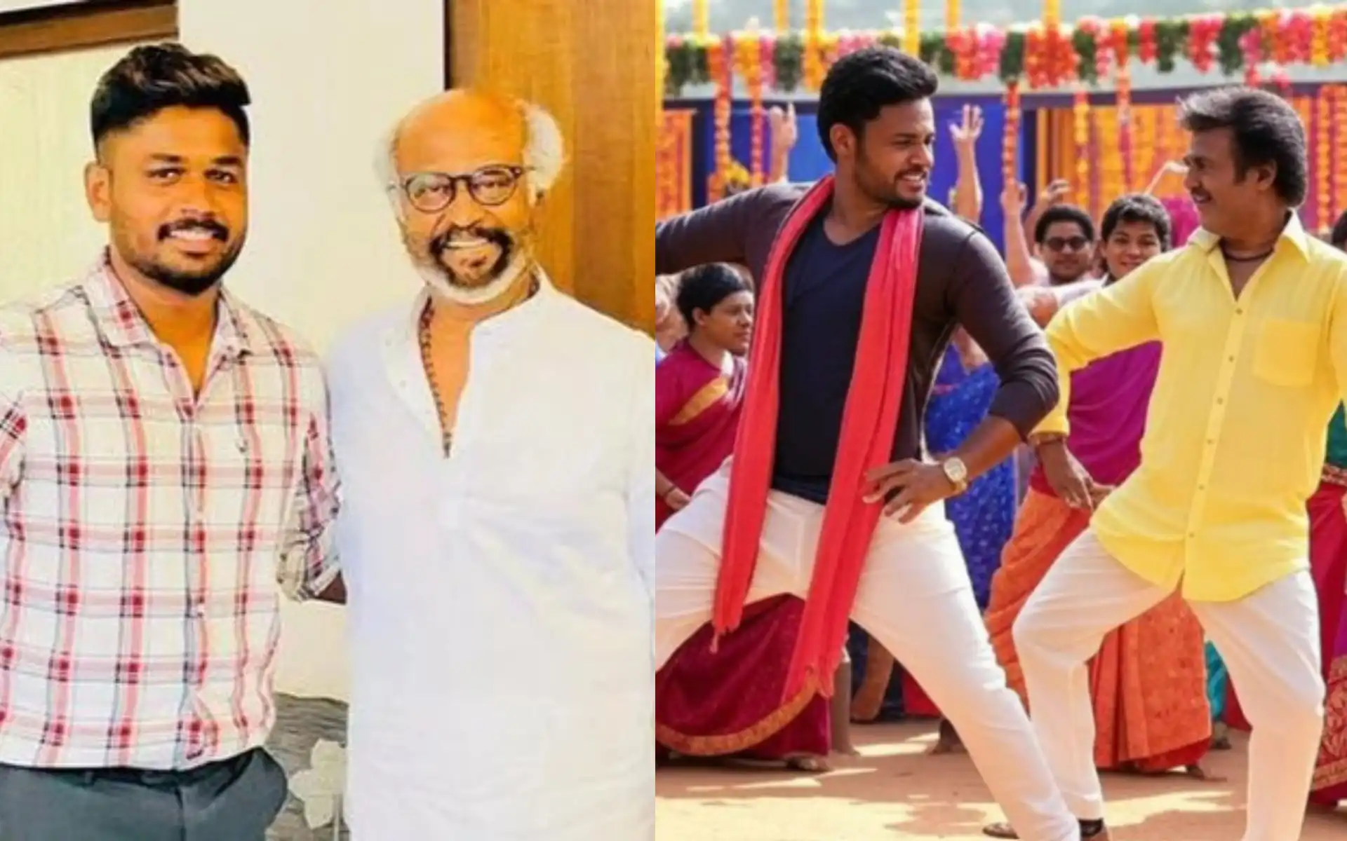 Sanju Samson came up with an epic birthday wish for Rajinikanth [Source: @vipinverse, @CricCrazyJohns/x.com]