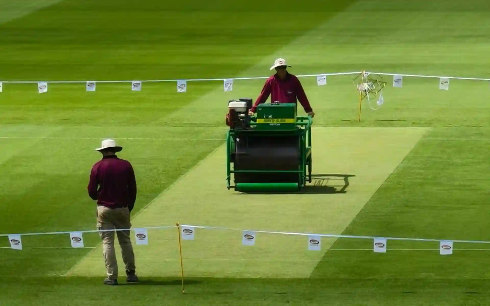The pitch for 3rd IND vs AUS Test at Gabba [Source: @CricSubhayan/X]