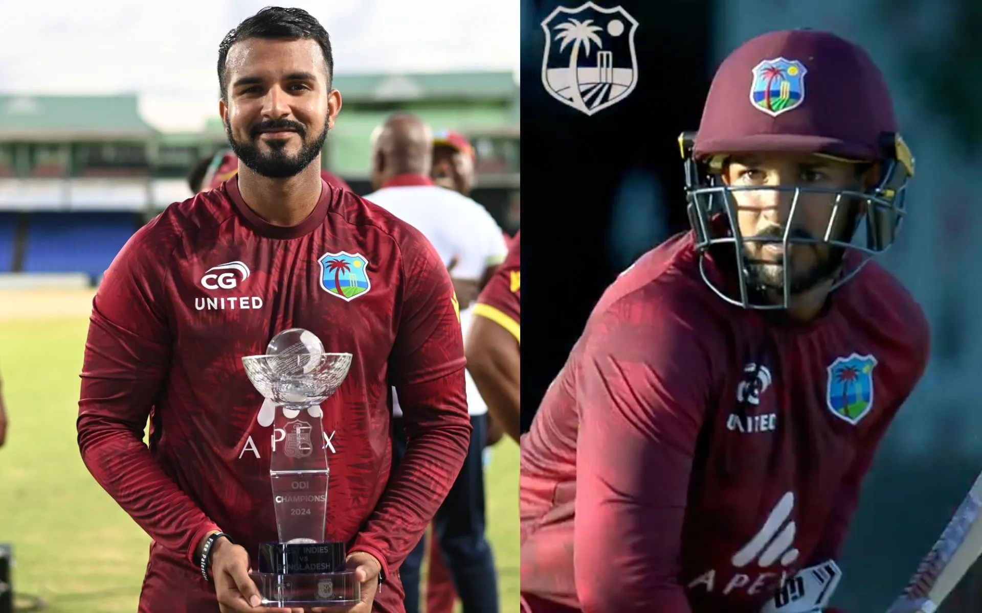 Amir Jangoo won the Man of the Match award (Source: @windiescricket/X.com)