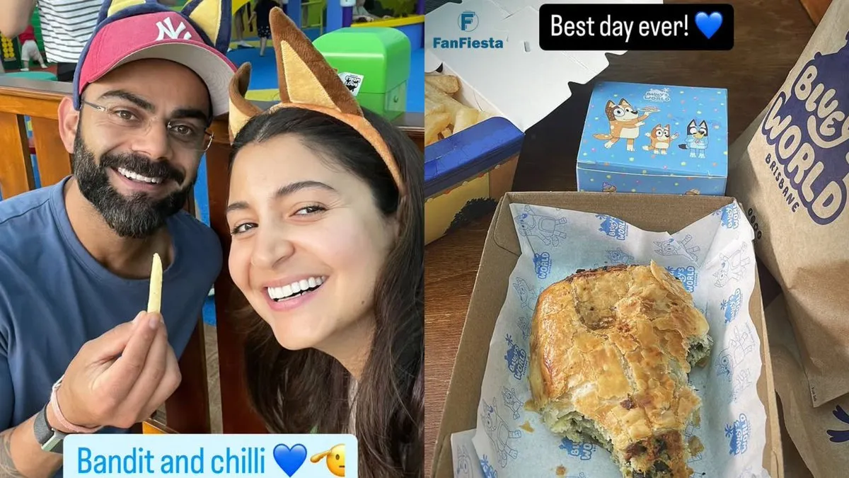 Virat Kohli and Anushka Sharma (Source: @fanfiesta247/X.com)