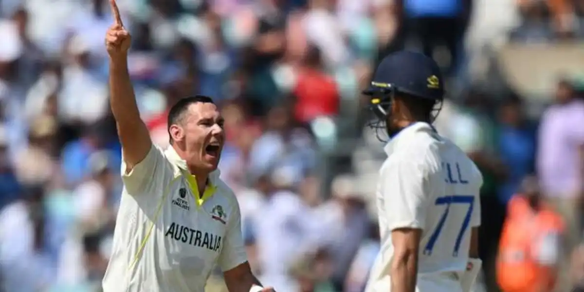 Boland in action against India in second Test (Source:@ICC/X.com)